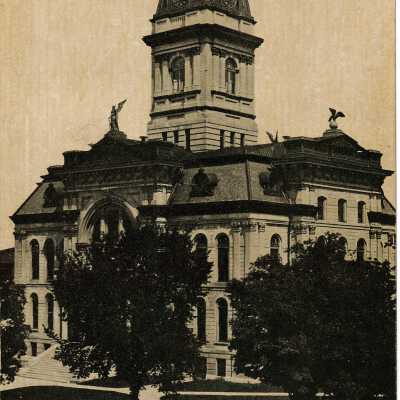 Porter County Court House Valparaiso, Postcard