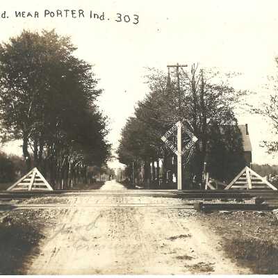 Railroad Crossing Near Porter, Ind.
