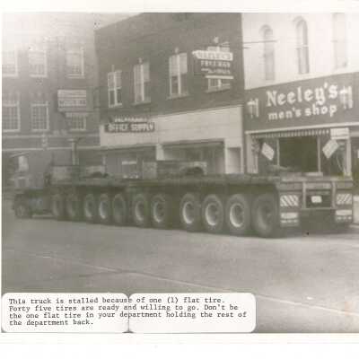 Old Picture of Downtown Valparaiso with Motivational Quote