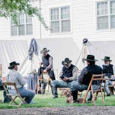 Civil War Reenactors Encampment during June 3rd event.