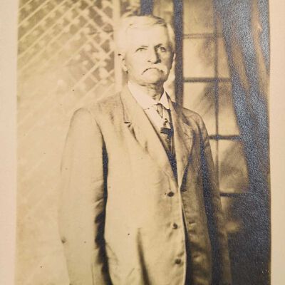 Photo postcard of John Baldwin