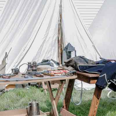 Display from Civil War Reenactors Encampment during June 3rd event.