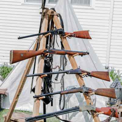 Display from Civil War Reenactors Encampment during June 3rd event.