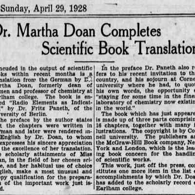 Dr. Martha Doan Completes Scientific Book Translation