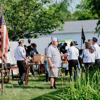 Civil War Reenactors Encampment during June 3rd event