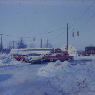 Snow pictures Intersection US31 and SR32