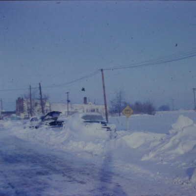 Snow pictures SR32 Main Street looking west towards US31