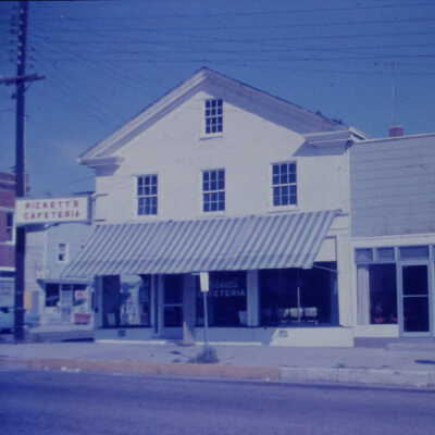 102 South Union Street Pickett's Cafeteria including corner Pickett's Cafeteria sign