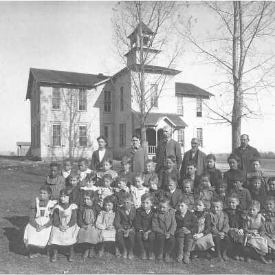 Westfield Town School Building - Elementary and High School Circa 190?