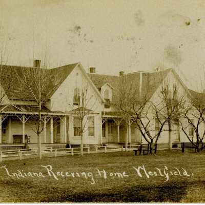 Postcard of Indiana Receiving Home Westfield Orphanage