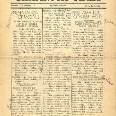 Shamrock Times Volume VI Number 3. Nov 1, 1935