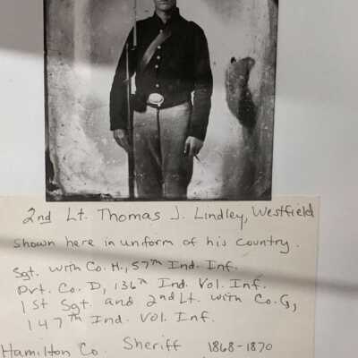 Picture taken of picture of Thomas J Lindley of Westfield