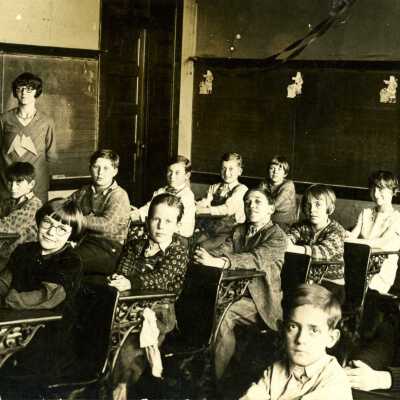 Westfield Grade School classroom - Martha McAvoy teacher 1929-30
