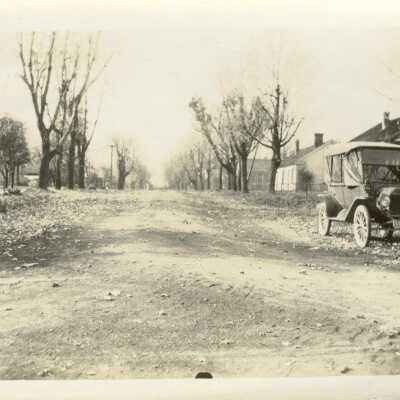 Penn St. looking west at East St 1934