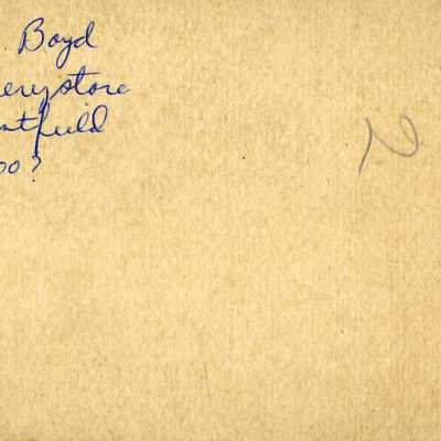 Marcia Talbert, H.L. Boyd grocery store, back