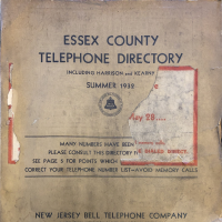 Essex County NJ Bell Phone Book, 1932