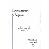 Millburn High School Commencement Program, 1951