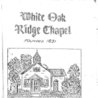 White Oak Ridge Chapel Pamphlets