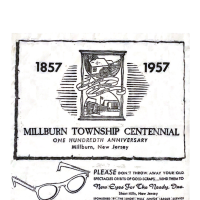 Millburn Township Centennial and New Eyes For the Needy Lens Cloth