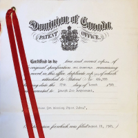 Hartshorn: Stewart Hartshorn Company Dominion of Canada Patent Office