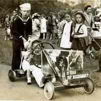 Millburn Art Center 1945 Scrapbook: Costume Parade at Village Arts Festival, 1945