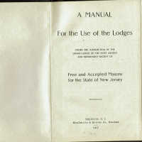 Freemason Manual belonging to Stewart Hartshorn, 1917