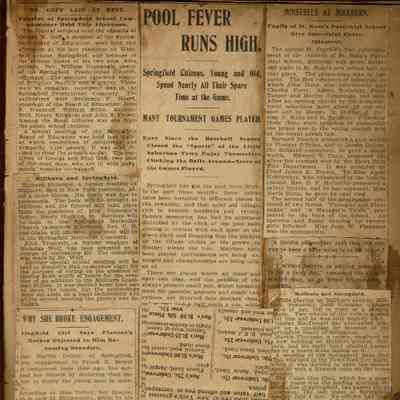 Flanagan Scrapbook: School Board, Electric Lights, Minstrels, page 9