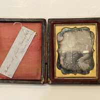 Brison Photo of Horace Brison at age 4 in Leather Pocket Frame