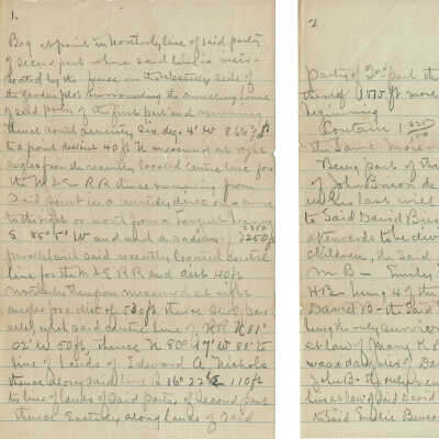 Brison: Estate Hand Written Documents