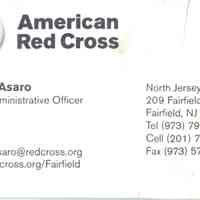 Red Cross: Business Card from Nancy Asaro