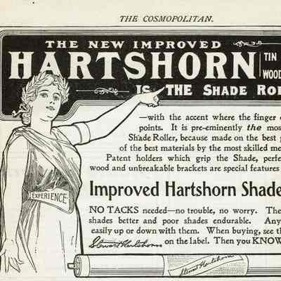 Hartshorn: New Improved Hartshorn Roller Shade Advertisement