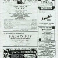 Sally, 1944 Paper Mill Playhouse Program