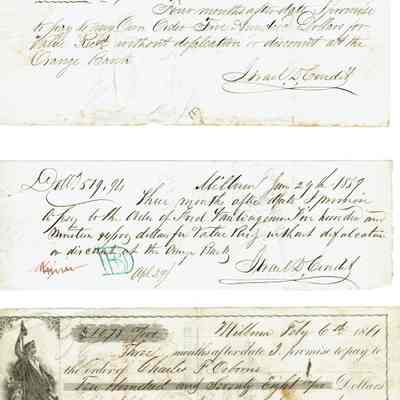 Promissory Notes: November 8, 1858-February 6, 1861