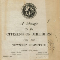 Township Committee Report, 1944