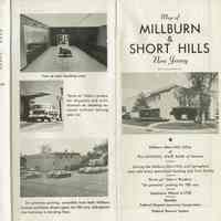 Map: Millburn & Short Hills, New Jersey, c, 1956-7