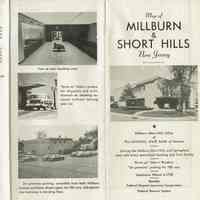 Map: Millburn & Short Hills, New Jersey, prior to 1958