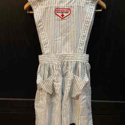 Red Cross: Vertically Striped Volunteer uniform