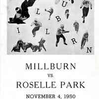 Football: Millburn vs. Roselle Park Program, 1950