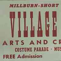 Millburn Art Center: Village Festival Banner, 1945