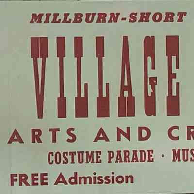 Millburn Art Center: Village Festival Banner, 1945
