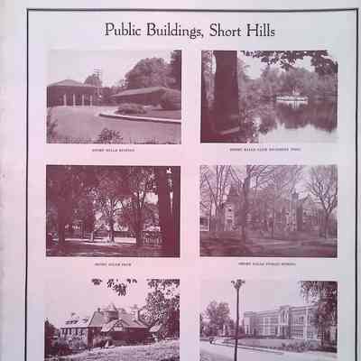 Public Buildings Short Hills: Short Hills Train Station, The Short Hills Club, The Short Hills Club Swimming Pool, Short Hills Public School (Hobart Avenue), Short Hills Private School (Short Hills Country Day School), Millburn High School, Christ Church, Short Hills Club (Racquet's Club).