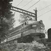 Railroad: Phoebe Snow Streamliner in Short Hills, 1960