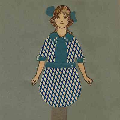 Snow: Paper Doll Student Art Studies