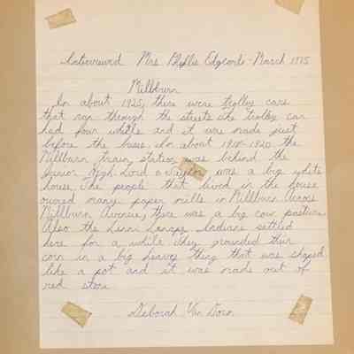 Girl Scout Scrapbook: Interview With Mrs. Phyllis Edgcomb - March, 1975