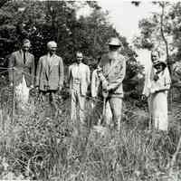 Hartshorn: Stewart Hartshorn at Groundbreaking Ceremony of 10 Gap View Road, 1935