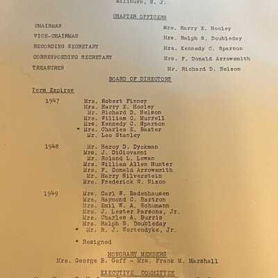 American Red Cross: Membership List, 1940s