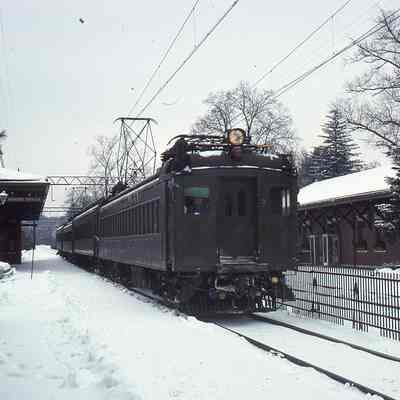 Railroad: Train at the Short Hills Train Station, 1977