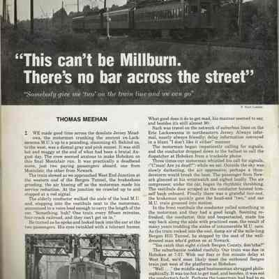 Railroad: This Can't be Millburn, There's No Bar Across the Street, 1978