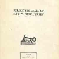 New Jersey Industry: Forgotten Mills of Early New Jersey, 1960