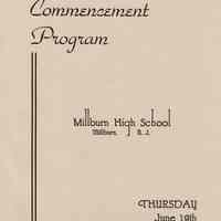 MHS Scrapbook: Millburn High School Commencement Program, 1952